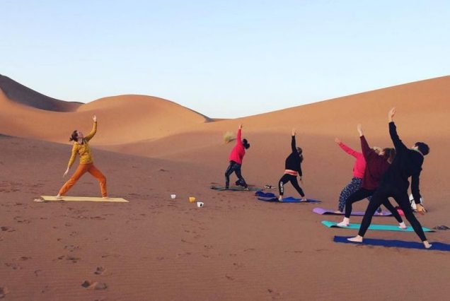 Yoga y meditación en el desierto de Merzouga