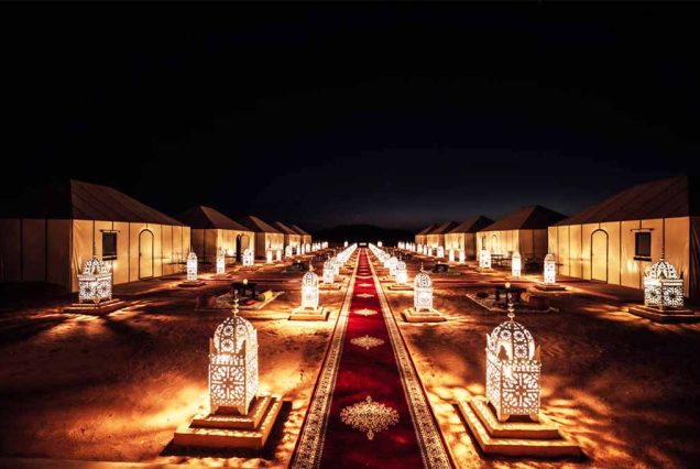 Campamento de lujo en el desierto de Merzouga